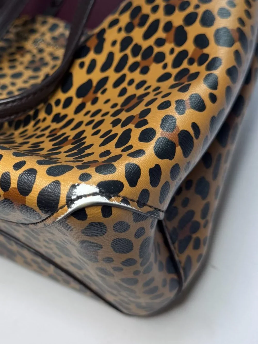 Kate Spade All Day Leopard Animal Print Large Tote Bag Purse Wristlet Set Work